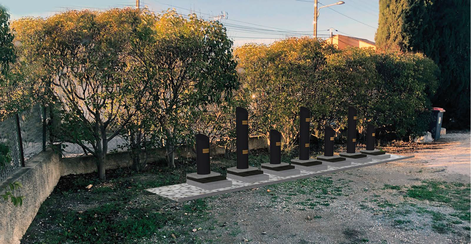 Proposition d'aménagement sur le cimetière de Cournonterral